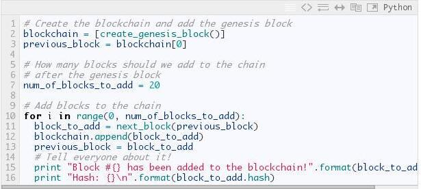 不到 50 行的 Python 代码构建最小的区块链