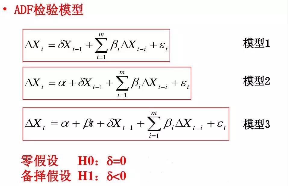 ADF检验模型