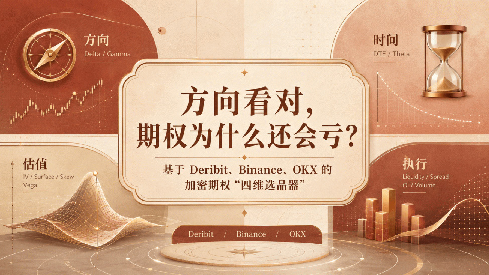 方向看对，期权为什么还会亏？基于-Deribit、Binance、OKX-的加密期权“四维选品器”