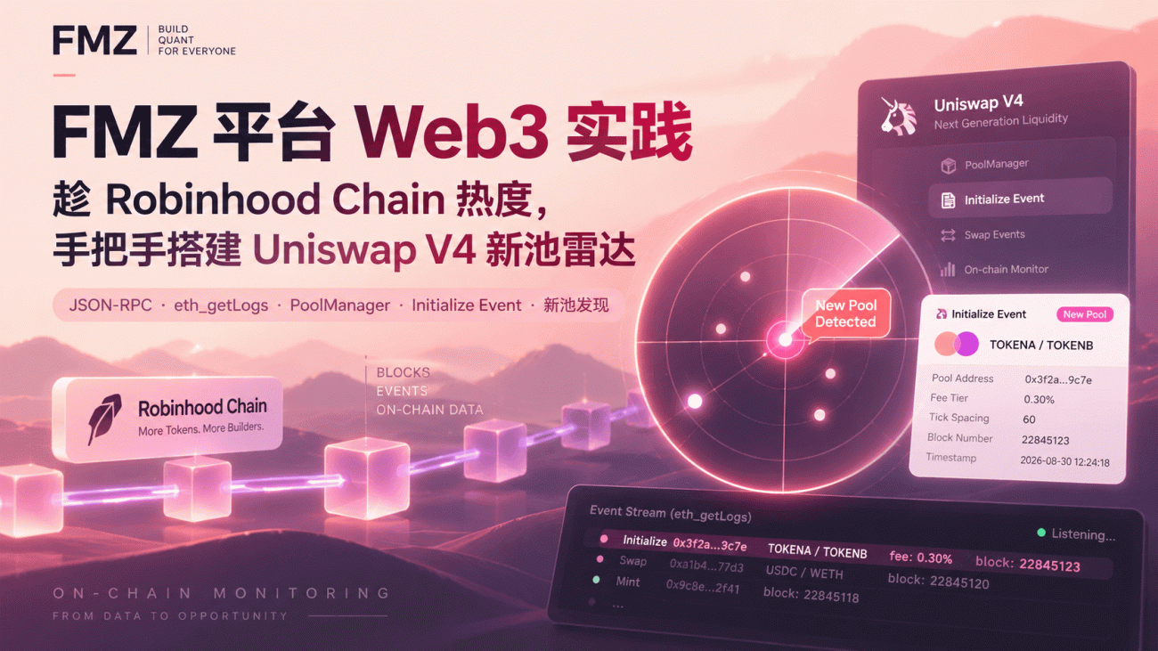 FMZ-平台-Web3-实践-——-趁-Robinhood-Chain-热度，手把手搭建-Uniswap-V4-新池雷达